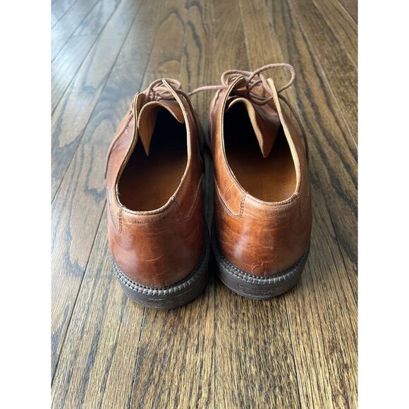 Johnston Murphy Passport Oxford Mens 10.5 M Brown Leather Lace Up Apron Toe Shoe - Picture 4 of 10
